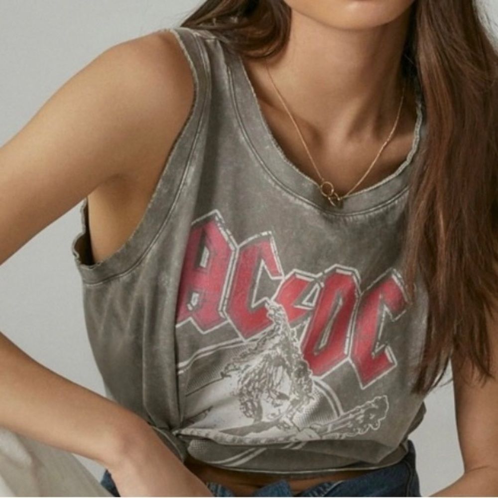 NWT Lucky Brand AC/DC Top - Picture 2 of 7